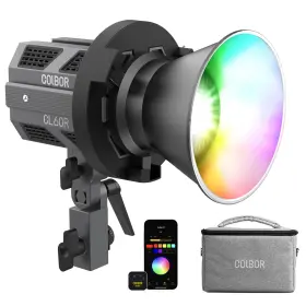 Hs1015012012 Colbor Cl60r Cob Video Light Rgbww 65w Full Color 2700k-6500k Bowens Mount Led Vide