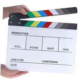 000295 Coolbuy112 Professional Movie Directors Clapboard Photography Studio Video Tv Acrylic