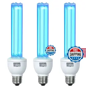 B0f9w874mn Coospider Uv 3 Pack 25 Watts Uvc Light Bulb Ozone Free Replacement For Bedroom