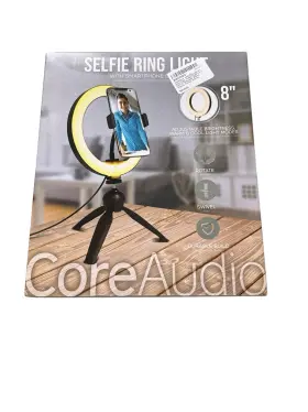 Caea-100-bk Core Audio 8 Inch Selfie Ring Light - Smart Phone Stand Adjustable Swivel