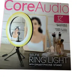 Caea-1010-bk Coreaudio 12ftft Selfie Ring Light With Smartphone Stand Adjustable Brightness #3
