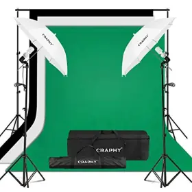 Craphy 768390158175 Photo Studio Umbrella Lighting Kit 1250w 5500k Photography Daylight