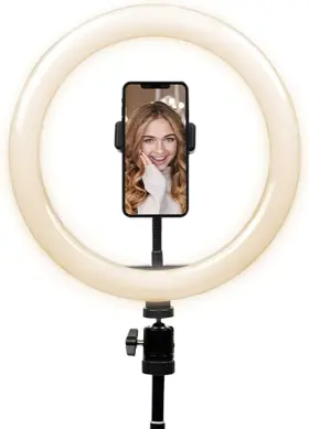 Cy3443vcslr Cygnett R V-pro 12-inch Travel Ring Light With Tripod Travel-pouch
