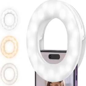 Dayfuli-1 Gh Dynamics Suosuo Dda1 Selfie Ring Light Rechargeable Fill With Retaining Clip On Vide