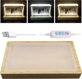 856tyr9i8u Dcvbny Adjustable Crystal Light Display Base For Art Glass 5.9 Inch Usb 1 Pack