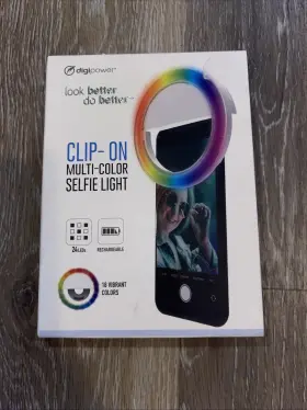 Prl1rgb Digipower Clip On Multicolor Selfie Light Dp New Sealed Rgb Phone
