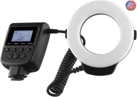 48leddicxmas2020 Digital Nc 48 Macro Led Ring Light And Flash With Lcd Display Compatible