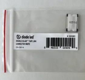 Di-0814 Diode Led 25 Pack Double Blaze Tape Link Connector White Part #30080