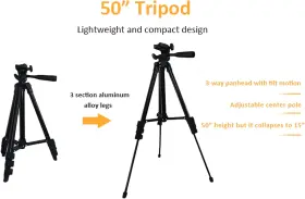 Docleen 313045499402 Smartphone Video Kit Vlogging Youtuber With Microphone Light Tripod 5 #2