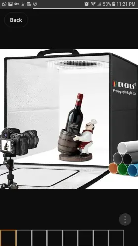 B0cm66lhny Duclus Light Box Photography 20 Inch X Large Portable Photo Studio Tent