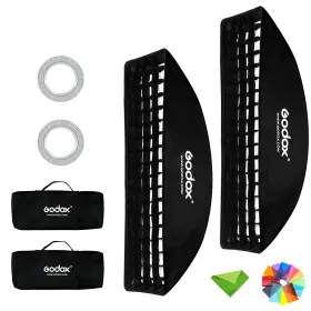 Ea702442 Eachshot Godox 9x35 Inches / 22 90cm Honeycomb Strip Softbox Grid And Bowens M