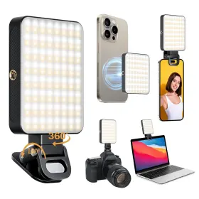 Eagerey 702367771653 Magnetic Selfie Light For Phone 128 Led Fill Compatible With M