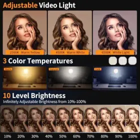 Eagerey 702367771677 142 Led Selfie Light For Phone High Power Rechargeable Clip Fill Ligh #2