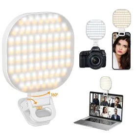 Eagerey 702367771677 142 Led Selfie Light For Phone High Power Rechargeable Clip Fill Ligh