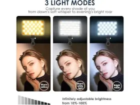 Eagerey 702367771882 Selfie Light With Front And Back Clip Black/white #2