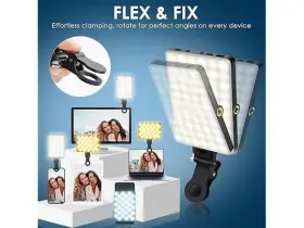 Eagerey 702367771882 Selfie Light With Front And Back Clip Black/white #3
