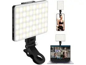 Eagerey 702367771882 Selfie Light With Front And Back Clip Black/white
