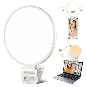 Ecobasic 701375491713 Selfie Light Full-screen Rechargeable Clip On Ring With 3 Modes For Ph