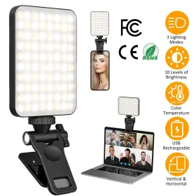 Gpct4373 Edge Collections New Rechargeable Clip-on Selfie Light With 3 Modes For Phone And Laptop #2