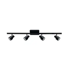 Ew3185bk Edvivi Track Lighting Kit 35 Inch W Hard-wired Gimbal Head Matte Adjustable Black