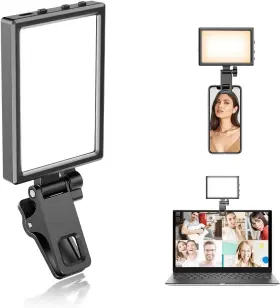 Eicaus 767776423500 Rechargeable Selfie Light With Clip And Adapter For -perfect Tiktok Sel