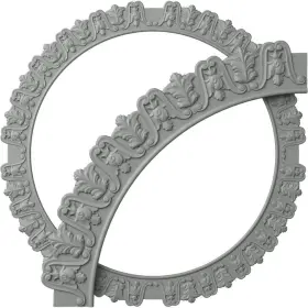 Crk57ti Ekena Millwork Cornice Moulding 57.38 Inch W Unfinished Polyurethane Ceiling Ring Kit