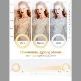 Egl-01 Elegiant 6.3 Inch Selfie Ring Light With Clamp 3 Color Modes 360 Degree #2