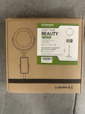 8rglt1fws Elitehood 8ftft Led Ring Light Dimmable Height Adjustable 360 Rotatable