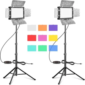 Emart 445026441476 Led Photography Lighting Studio Light With 53inch Adjustable Tripod Stand