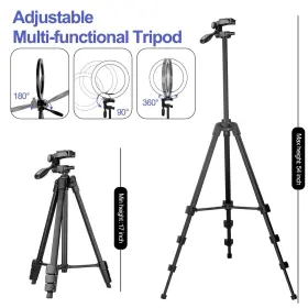 Emart 810038370088 10 Inch Ring Light With 55 Extendable Tripod Stands 16 Colors Rgb Camera #2