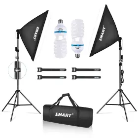 Emart 810038370125 Softbox Lighting Kit 20 Inch X28 Soft Box Lights Photography Accessories With 12