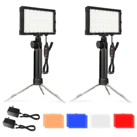Emart 810038373850 Dimmable Photography Lighting Kit 11 Brightness Continuous Portable 48 Led V