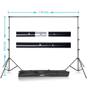 Em-bsg-2ulk Emart Photography Backdrop Continuous Umbrella Studio Lighting Kit Muslin Ch #2