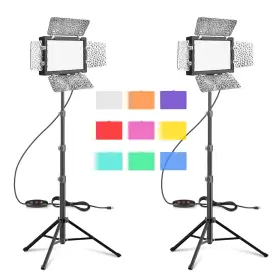 Em-ltl-66-d-n4-us Emart Led Photography Lighting Studio Light With 53inch 59cm-134cm 15w