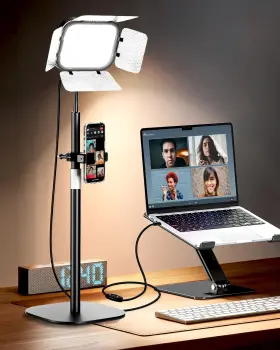 Em-tb-l7 Emart Ring Light For Desk With Flexible Gooseneck Desktop Zoom Meetings Streaming