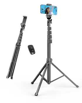 Em-tip-62 Emart 62 Cell Phone Tripod Stand Adjustable Floor Cellphone Tri P
