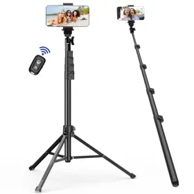 Em-ts62 Emart 63 Inch Phone Tripod For Iphone And Selfie Stick Adjustable Cellphone