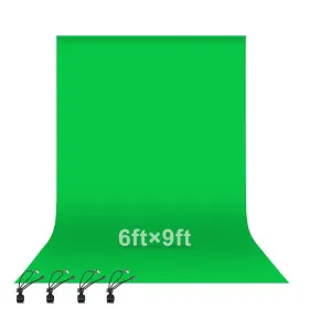 Hb-1828m-g Emart Green Screen Backdrop 6 X 9 Ft Photography Greenscreen Background Shee