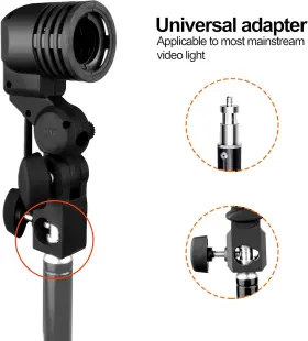 Em-lh-2 Emartinc Emart Light Bulb Stand E26 / E27 Ac Socket Lamp Holder With Umbrella Ph #3