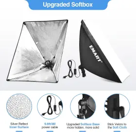 Em-sbk5070 Emartinc Emart Softbox Lighting Kit 20 Inch X28 Soft Box Lights Photography Accessories With #3