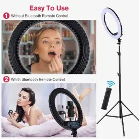 Eoto Light 744759852410 18 Inch Led Ring With Tripod Stand Dimmable Makeup Selfie For S #3