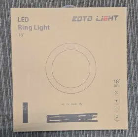 Eoto Light 754970034298 18 Inch Led Ring With Tripod Stand Dimmable Makeup - Selfie