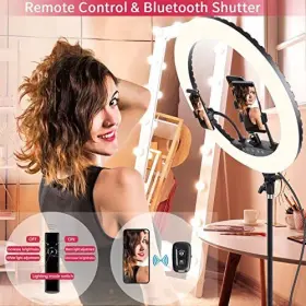 Eoto Light 754970034472 21 Inch Led Ring With Tripod Stand Large Selfie Touch #3