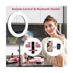 Hq-19ns Eoto Light 19 Inch Led Ring Lcd Display Touch Screen With Tripod Stand Dimmable Ma #3