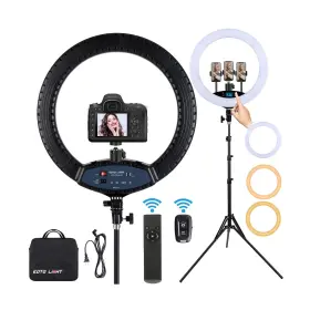 Hq-19ns Eoto Light 19 Inch Led Ring Lcd Display Touch Screen With Tripod Stand Dimmable Ma