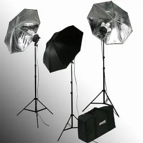 Vl9004-3k Ephotoinc Ephoto 2400 Watt Dimmable Digital Umbrella Photography Studio Film Kit