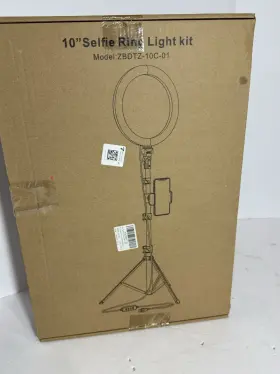 Zbdtz-10c-01 Erligpowht 10 Inch Selfie Ring Light With 63 Tripod Stand And Phone Holder For Live Stream/makeup