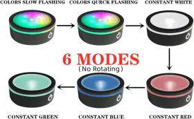 Eustuma 744110588224 Led Light Base Non-slip Round Display Stand For 3d Crystal Glass Ball #2