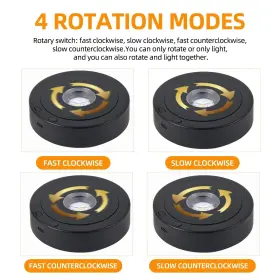 Eustuma 751501794744 Rotating Led Display Base Colorful Light Crystal Stand S #3