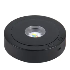 Eustuma 751501794744 Rotating Led Display Base Colorful Light Crystal Stand S